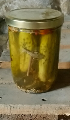 Gros cornichons 'recette aigre doux'