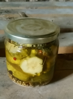 Cornichons en rondelles 'aigre doux'