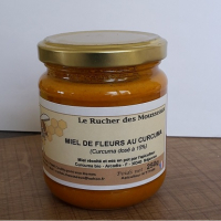 Miel au curcuma bio : miel doré