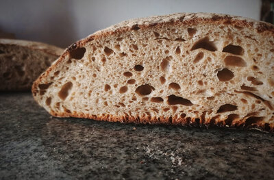 Pain rustique rond