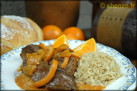 Magret de canard à l'orange