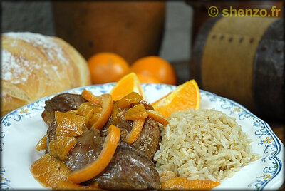 Magret de canard à l'orange