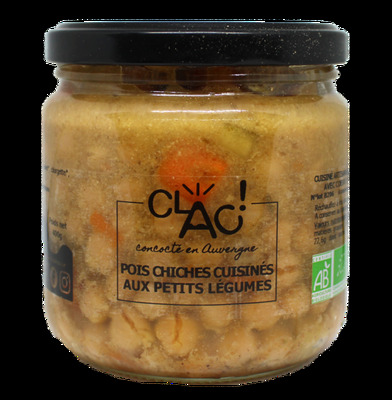 Pois chiches cuisinés aux petits légumes