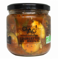 Courgettes au basilic