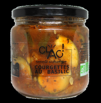 Courgettes au basilic