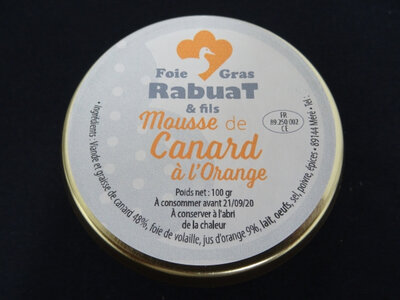 Mousse de canard à l'orange