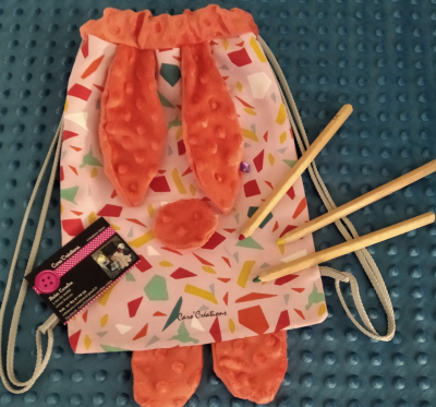 Sac lapin corail