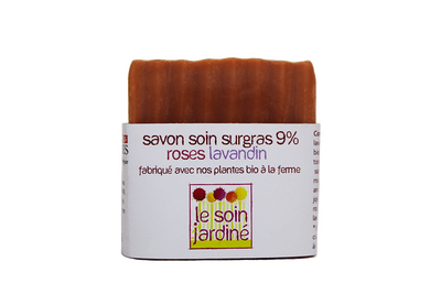 Savon soin surgras 9% roses lavandin