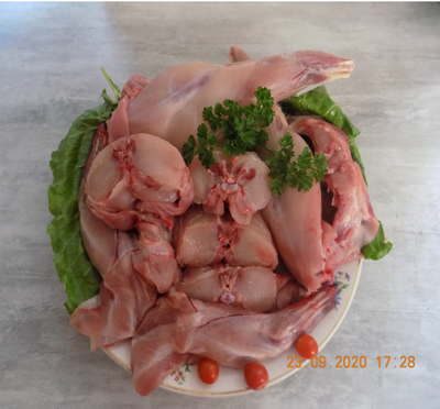 Lapin découpé