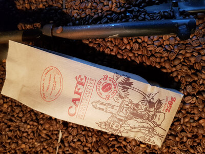 Paquets de café 250 grs en grains