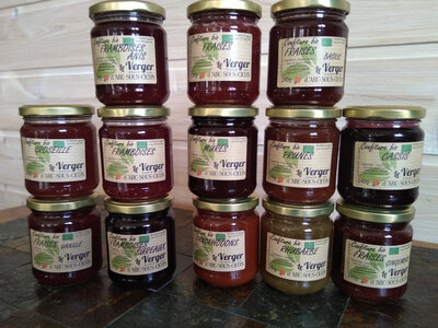 Confiture de framboises anis bio