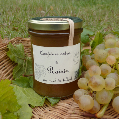 Raisin au miel de tilleul