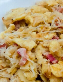 Spaetzle à la fribourgeoise