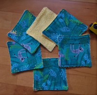 Lot lingettes carrées jungle