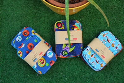 Lot de 5 lingettes bébé coton/micropolaire