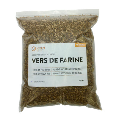Vers de farine déshydratés 1 kg