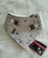 Bavoir bandana chat astronaute