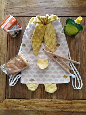 Sac lapin jaune moutarde