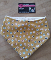 Bavoir bandana moutarde