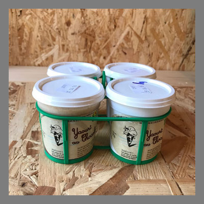 Lot de 4 yaourts au chocolat bio