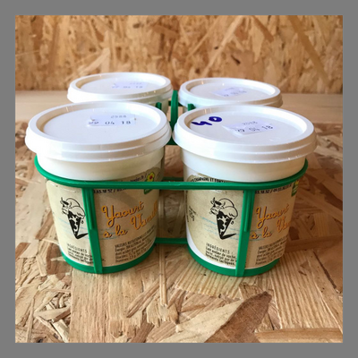 Lot de 4 yaourts natures bio