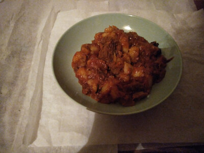 Ragout d'agneau au vin blanc pour 1 personne