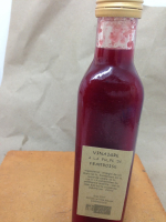 A table-vinaigre pulpe de framboises
