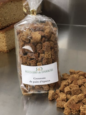 Croutons de pain d'épices