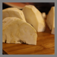 A table-céleri rave cru sous vide