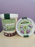 Yaourt glacé coulis fraise