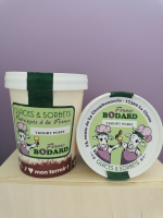 Yaourt glacé coulis poire