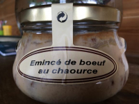 Conserve emincé boeuf au chaource