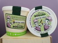 Crème glacée chocolat blanc frambo