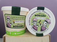 Crème glacée pineau coulis melon