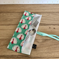 Pochette à couverts - paon