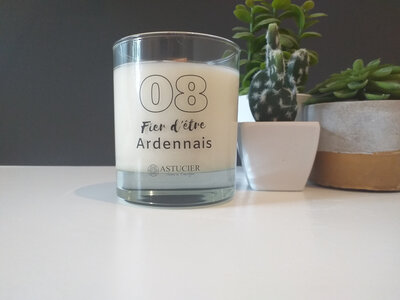 Bougie 'fier d'être ardennais'