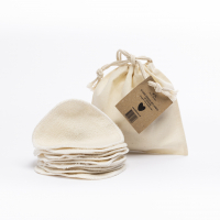 10 carrés lavables en coton bio