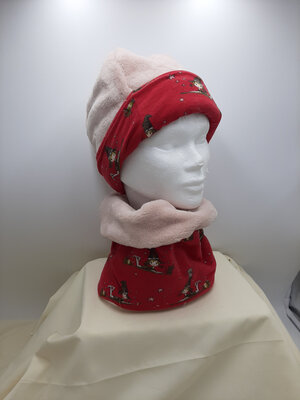 Ens. snood et bonnet sorcière