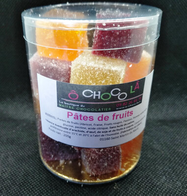 Assortiment de pâtes de fruits