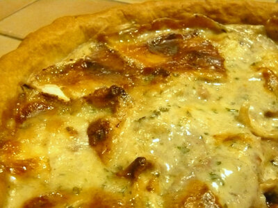Tarte à l'andouillette et chaource 4 pers