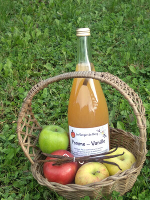 Jus de pomme-vanille