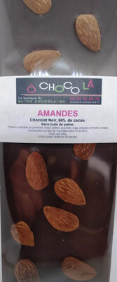Tablette noire amandes