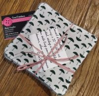 Carrés de coton parapluie vert