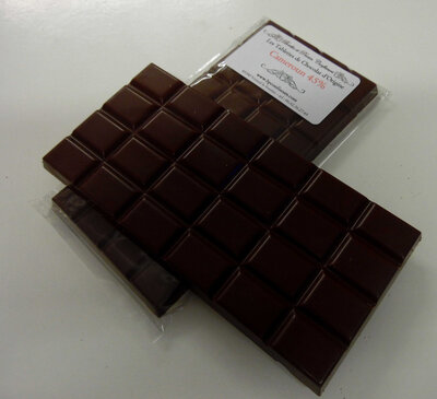 Tablette chocolat lait cameroun 45%