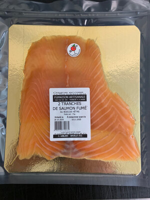 2 tranches de saumon fumé