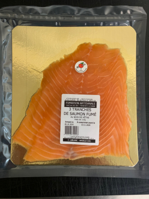 3 tranches saumon fumé