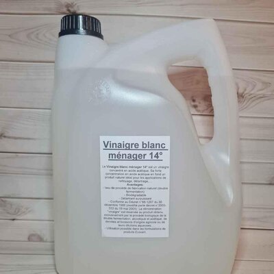 Vinaigre blanc ménager 14° 5l