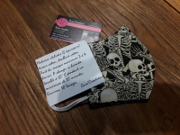 Masque barrière squelettes