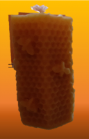 Bougie nid d'abeille hexagonale