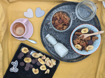 Granola choco banane bio